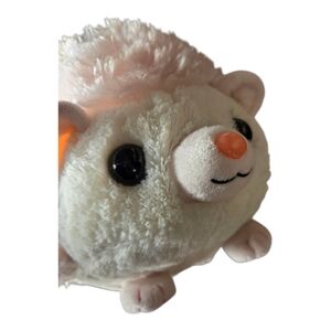 Disney Plush White Hedgehog with Orange Accents